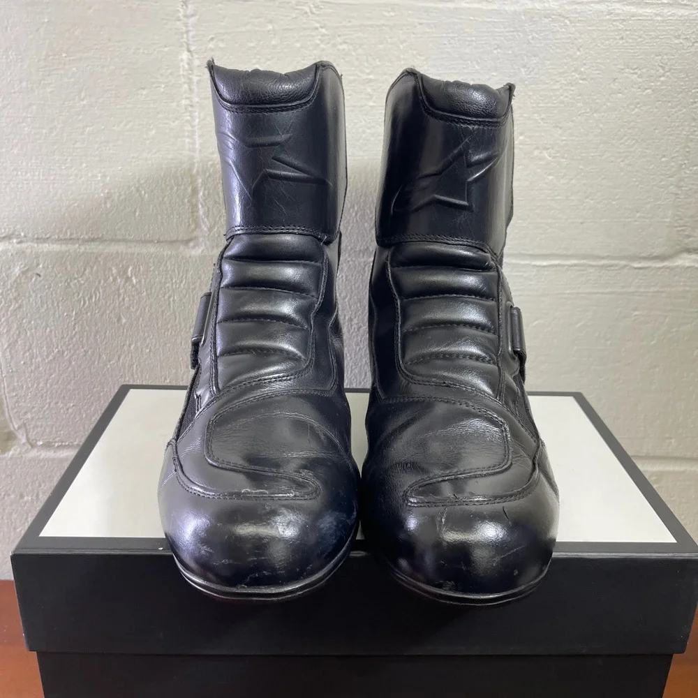 Alpinestars‎ Ridge 13634 Black Leather Waterproof Motorcycle Riding Boot Mens 12